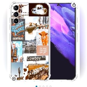 * 2 FOR $8 CASES! * Cowboy Phone Case for Galaxy S22 Plus, Retro Western Country